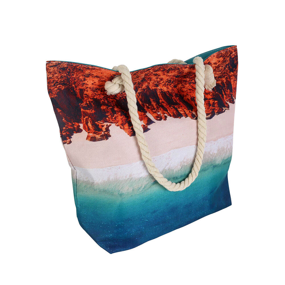 Strandtas met binnenzip (50x45x15cm)