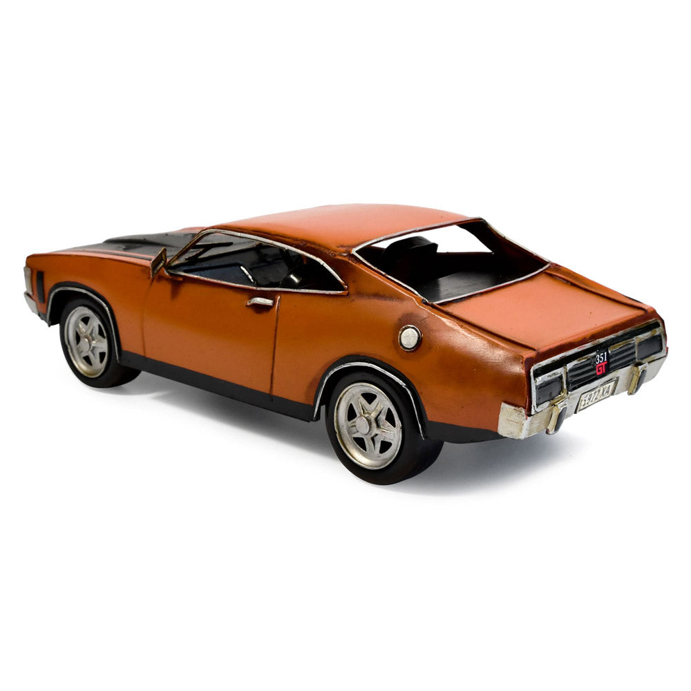 Orange 1972 Ford Falcon XA GT Coupe Car Model (26x12.5x8cm)