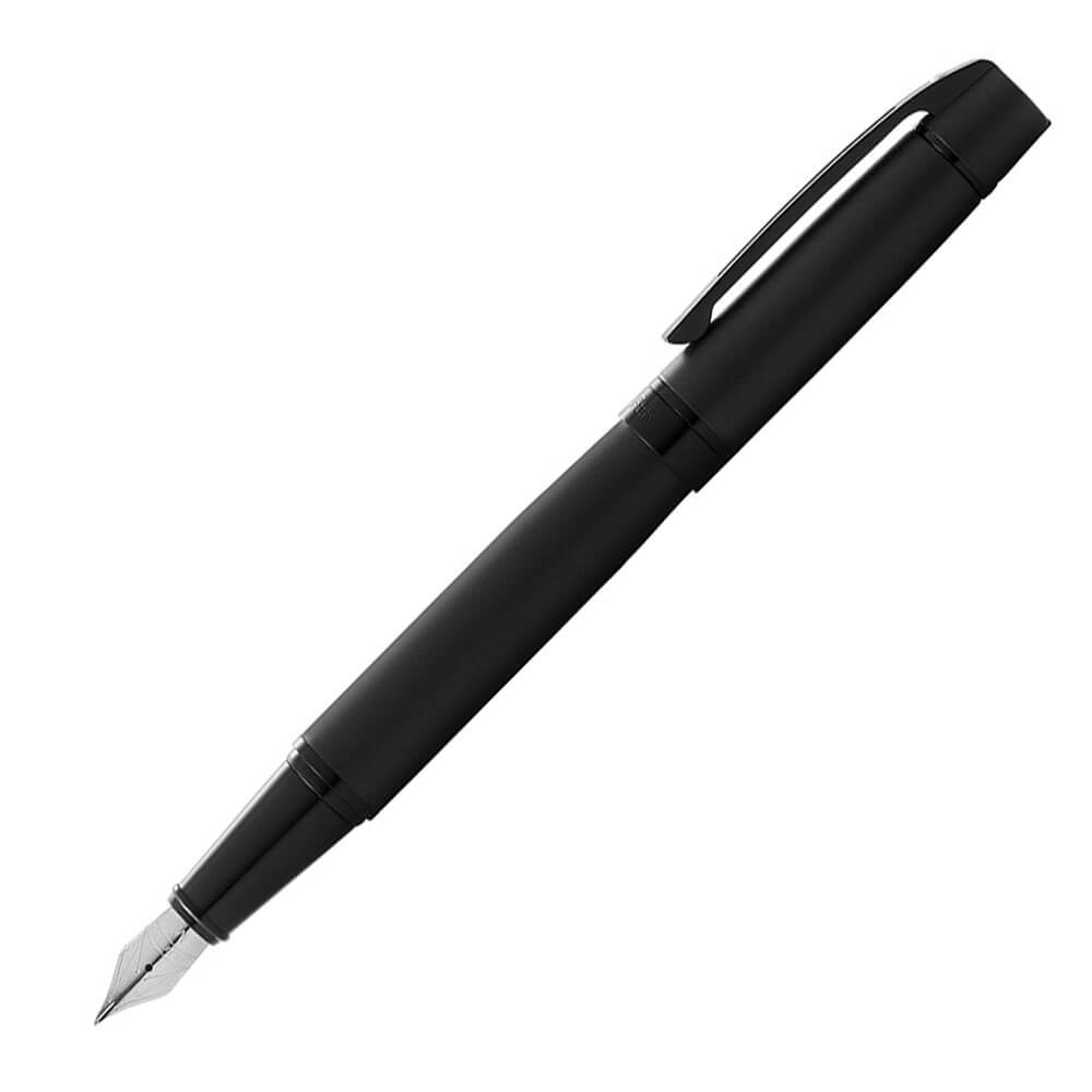 Sheaffer 300 Fountain Pen con borde negro (negro mate)