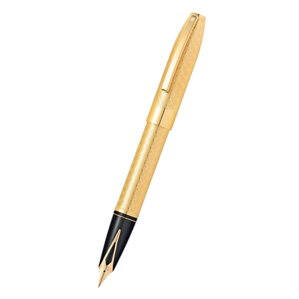 Sheaffer Legacy 23k Gold Chevron Mønster Fountain Pen