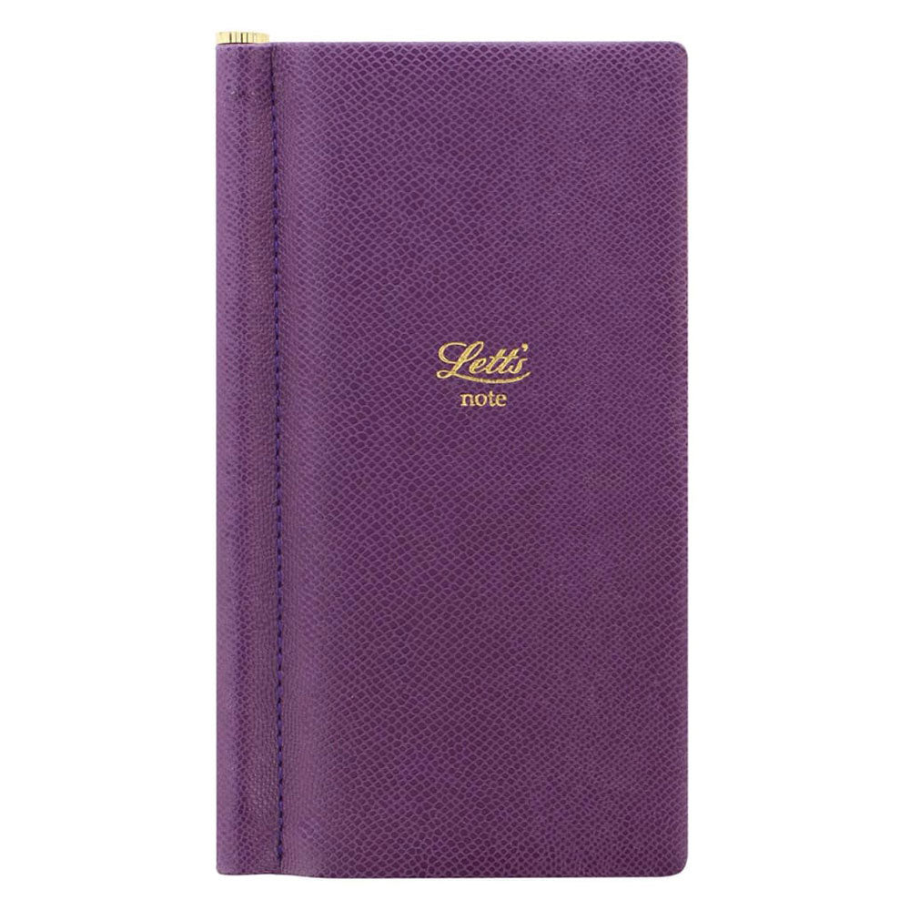 Letts Legacy Slim Pocket Notebook con bolígrafo dorado