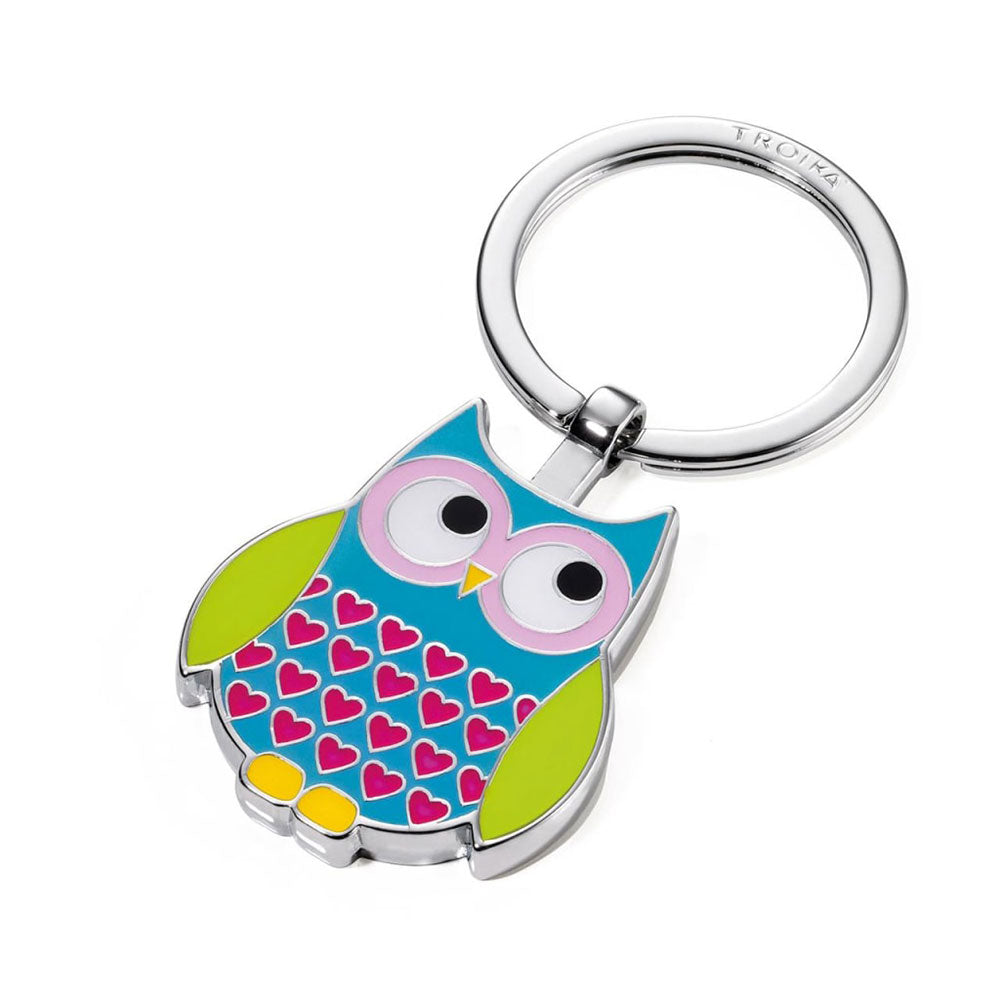 Troïka chouette Keyring multicolore