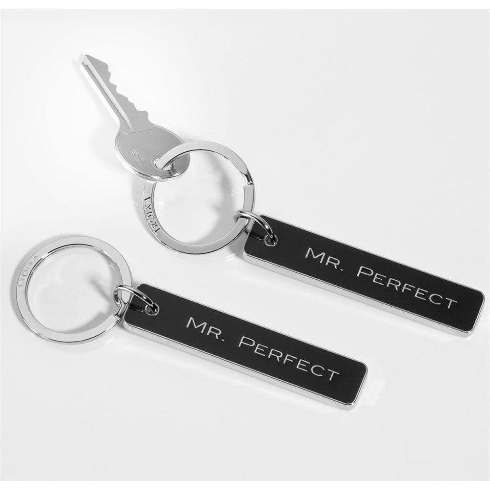 Troika Mr Perfect Keyring (Silver/Black)