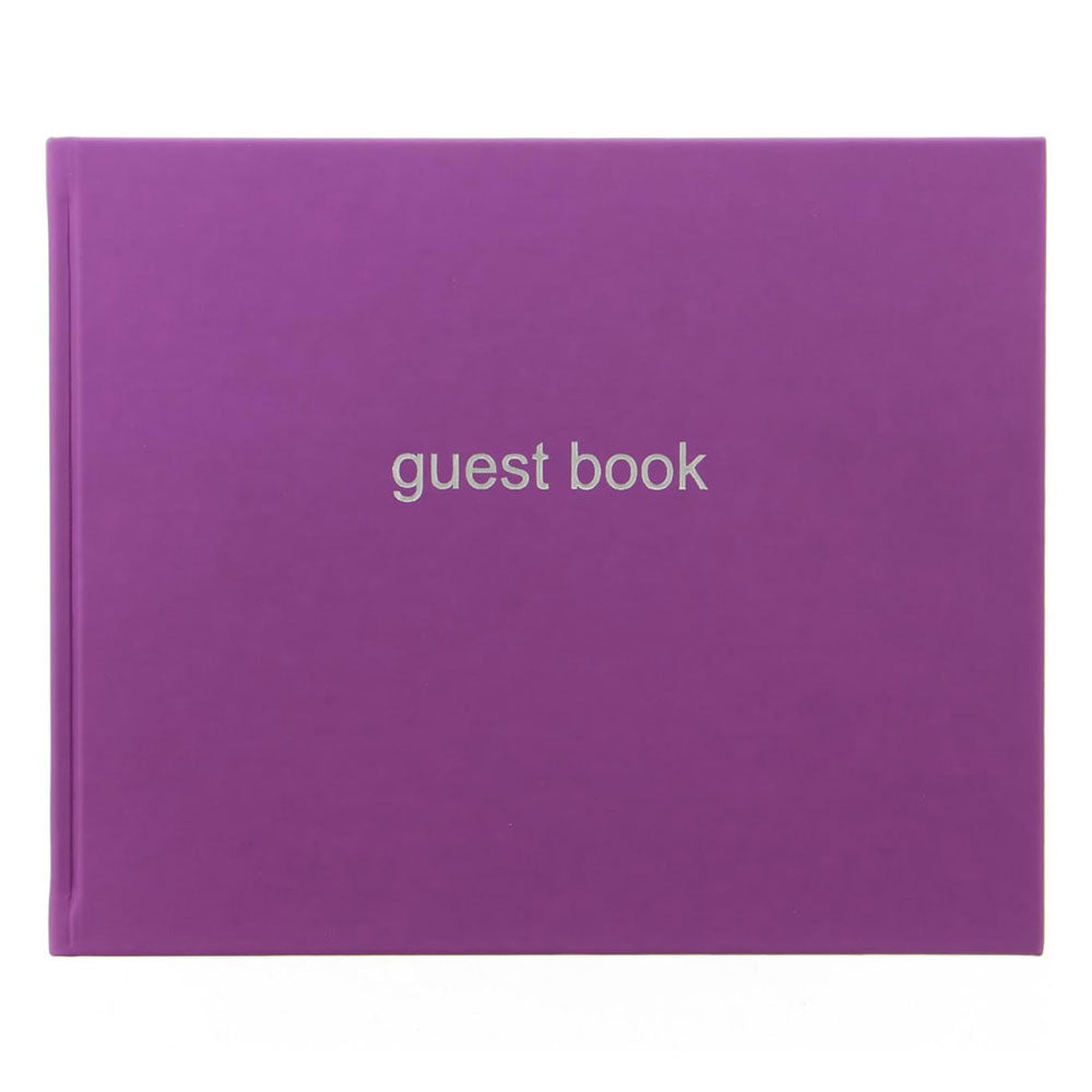 Letts Dazzle Quarto Fined Landscape Guest Book