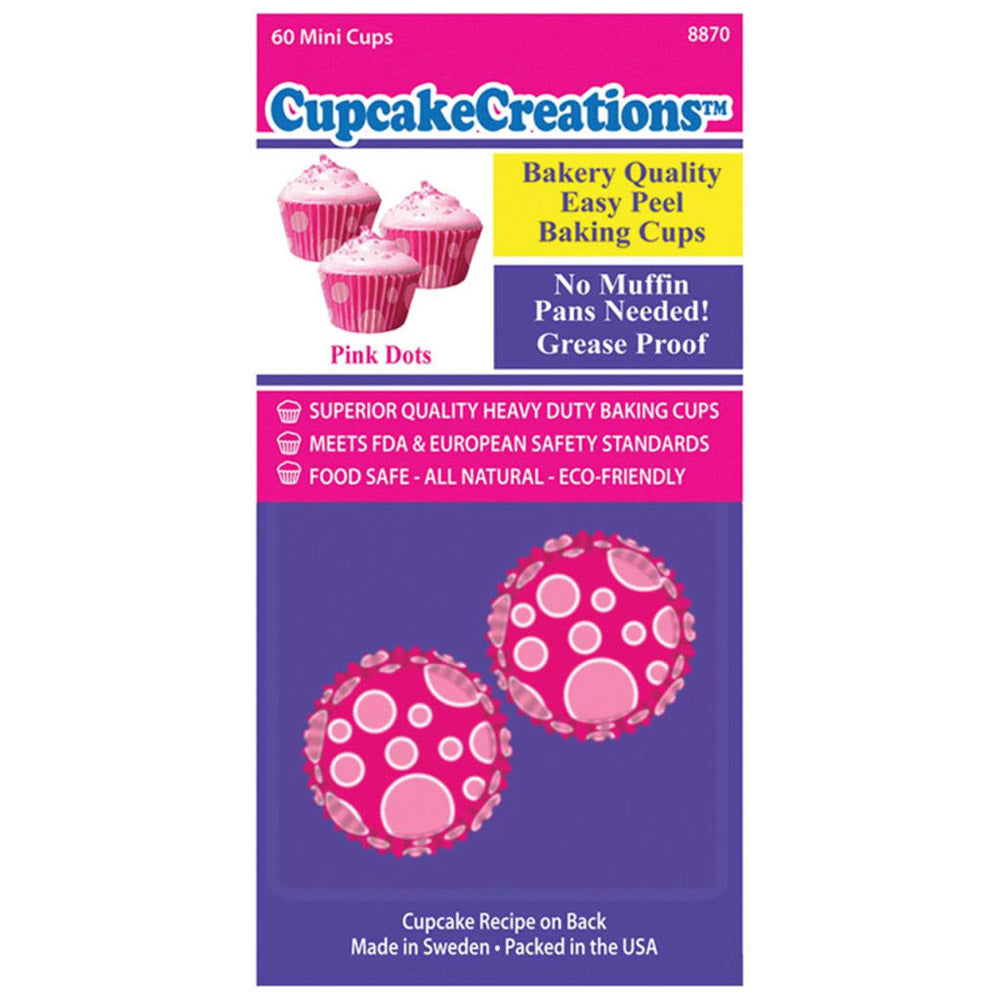 Mini Dots Cupcake Cups 60pc