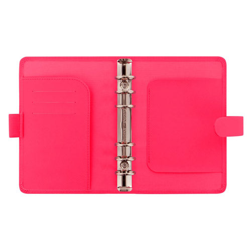 Filofax Saffiano Personal Organiser (Fluro Pink)