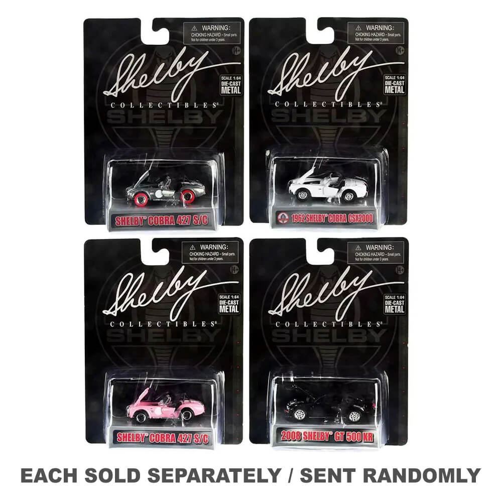 4-Style Shelby 1:64 Scale Model Car (1pc Random)