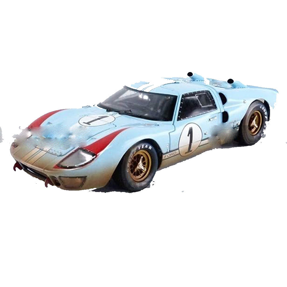 1966 Ken Miles Ford GT40 MK11 1:18 Model Car (Blu/Whte/Orng)