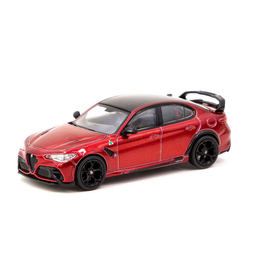 Alfa Romeo Giulia 1/64 Modèle d'échelle (rouge métallique)