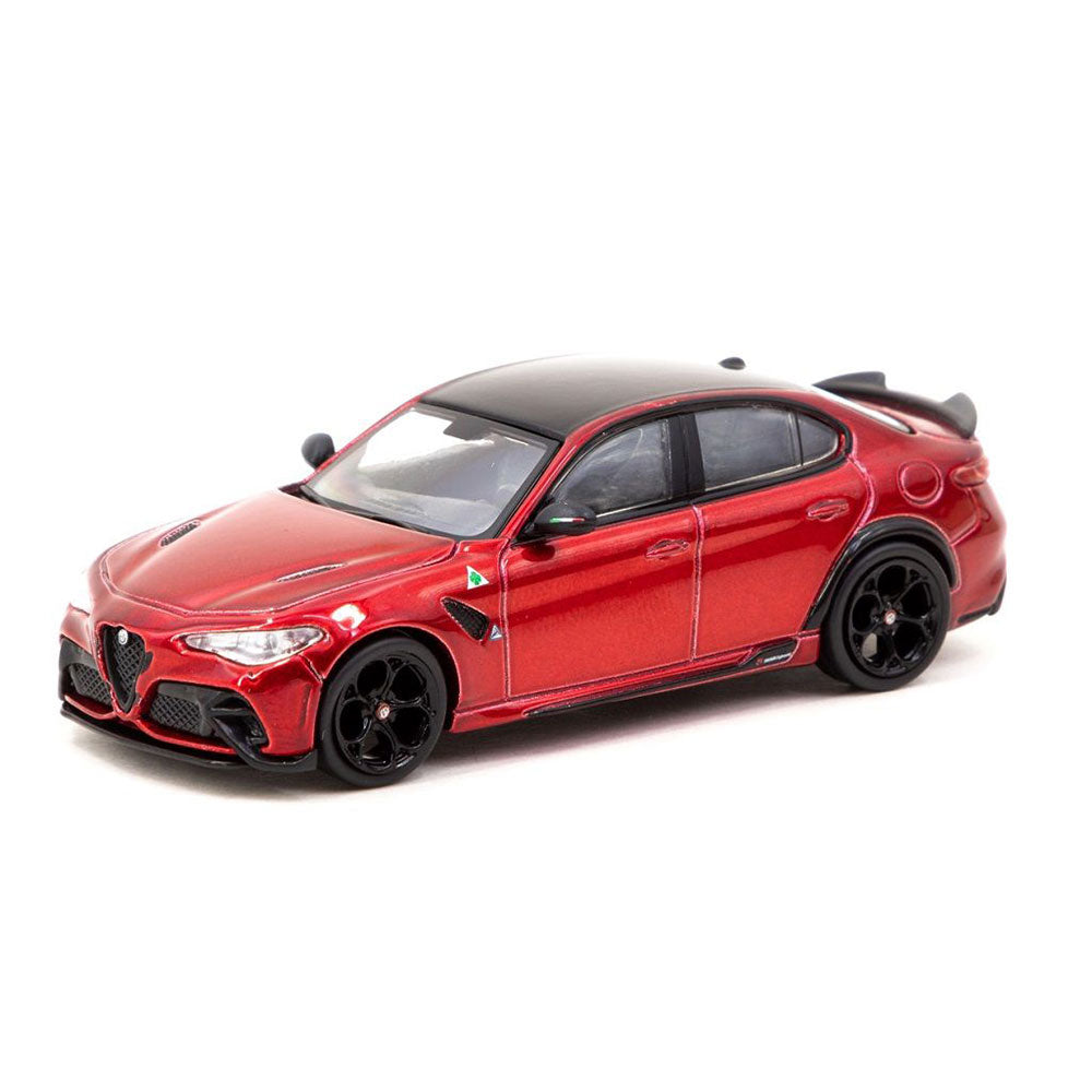 Modelo de escala Alfa Romeo Giulia 1/64 (rojo metálico)