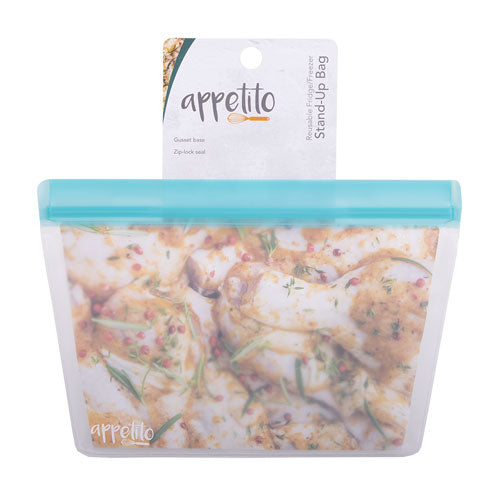 Appetito Reusable Fridge Sandwich Bag (Blue)