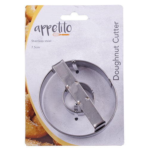 Appetito Stainless Steel Doughnut Cutter 7.5cm