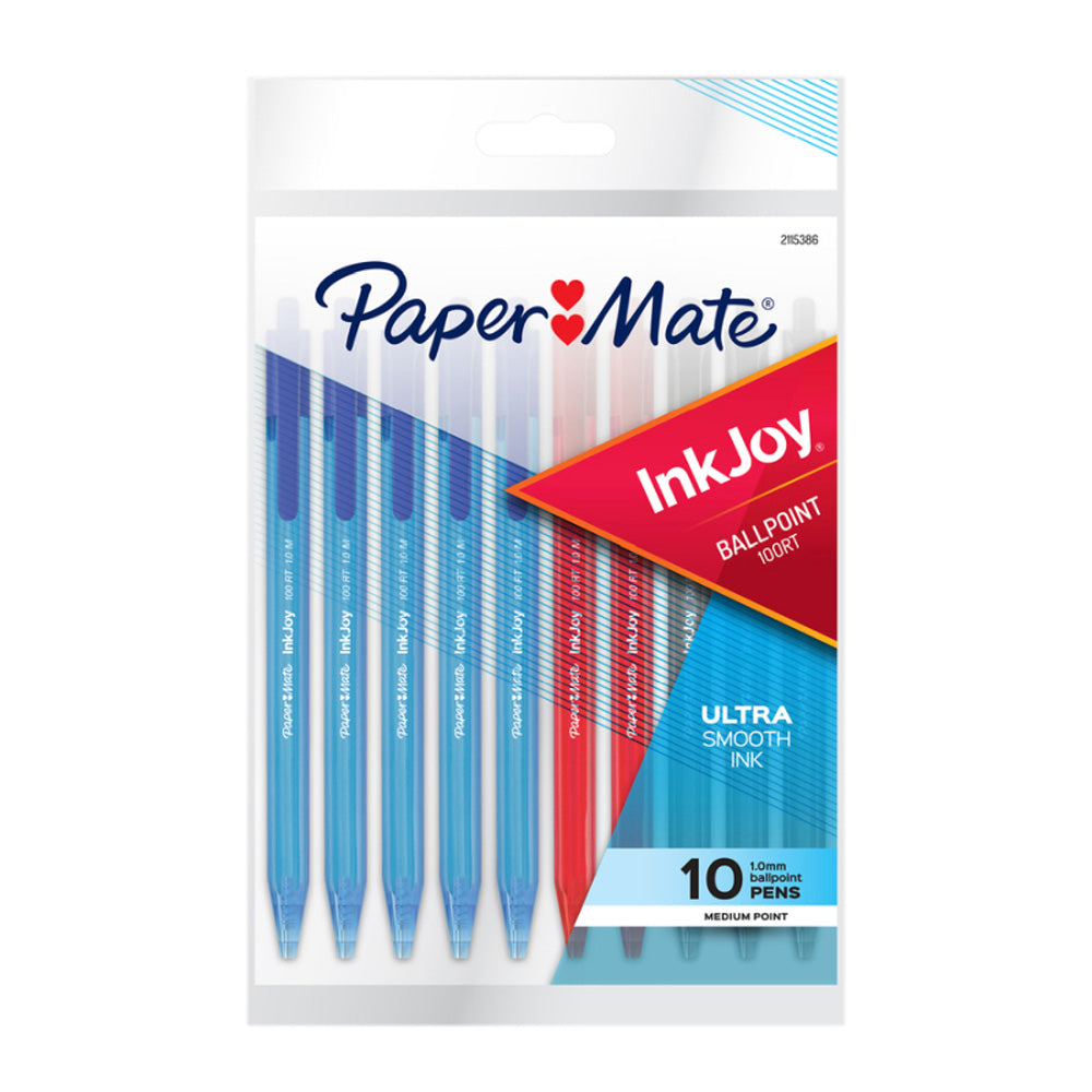 Papper kompis 10-pack Inkjoy 100RT Ballpen (låda med 12)