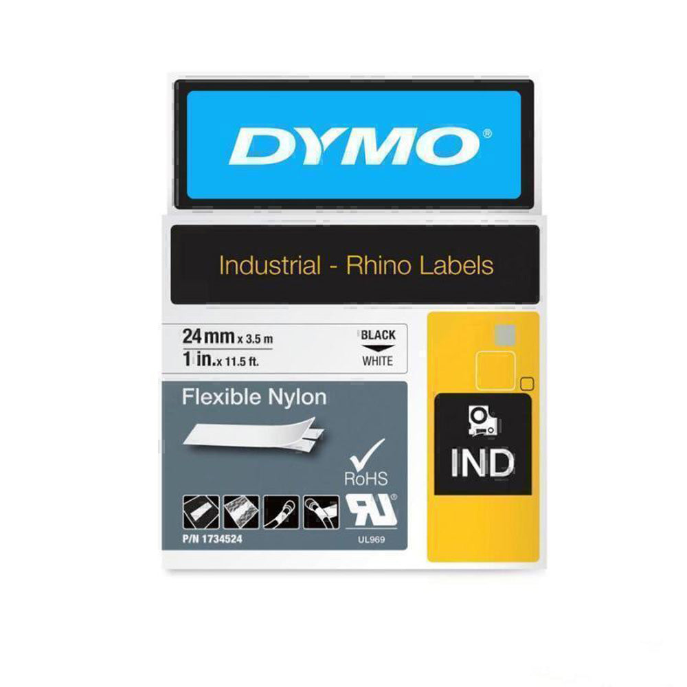 Etiquetas de rinocerontes Dymo Industrial 24 mm (blanco)