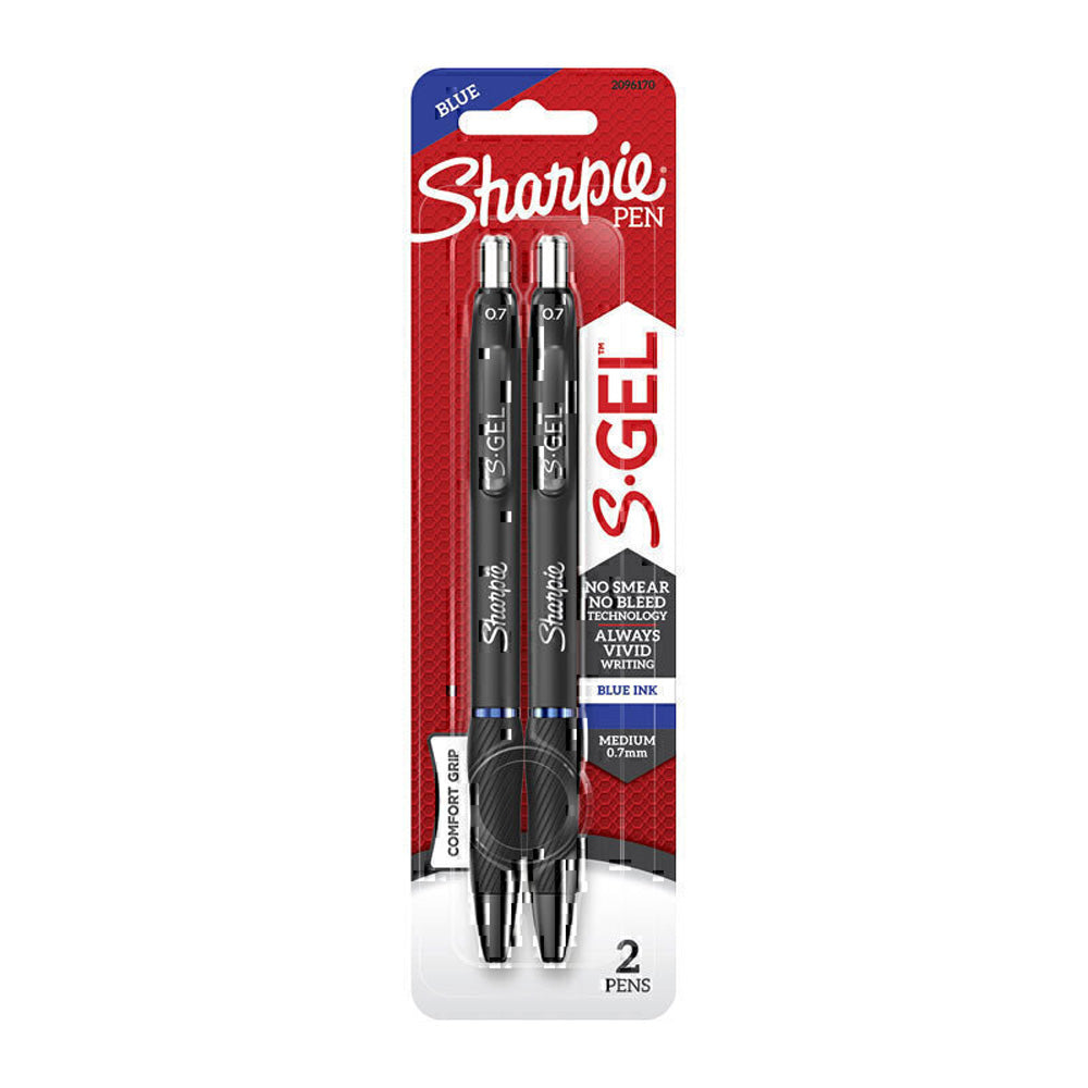 Sharpie uttrekkbar gelpenn 0,7mm 2pk (boks med 6)