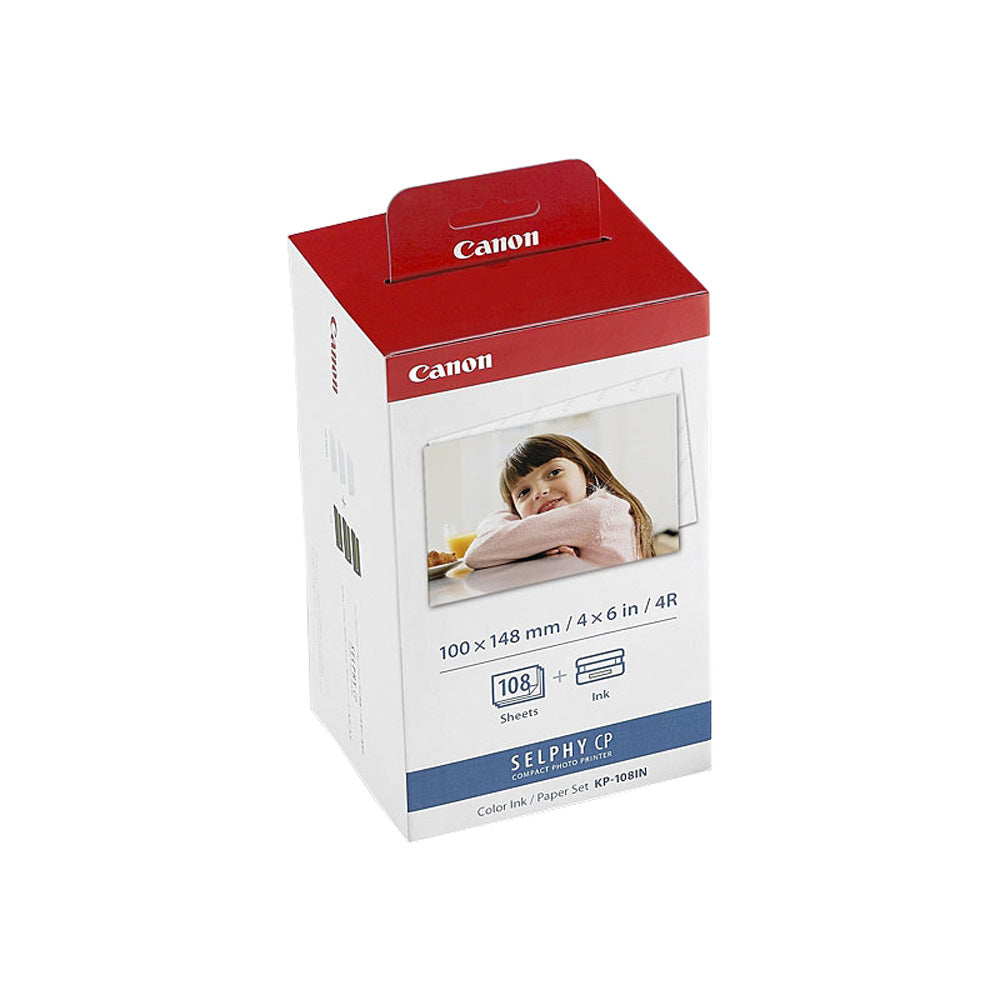 Canon Selphy CP Ink e Set di carta (4x6in)