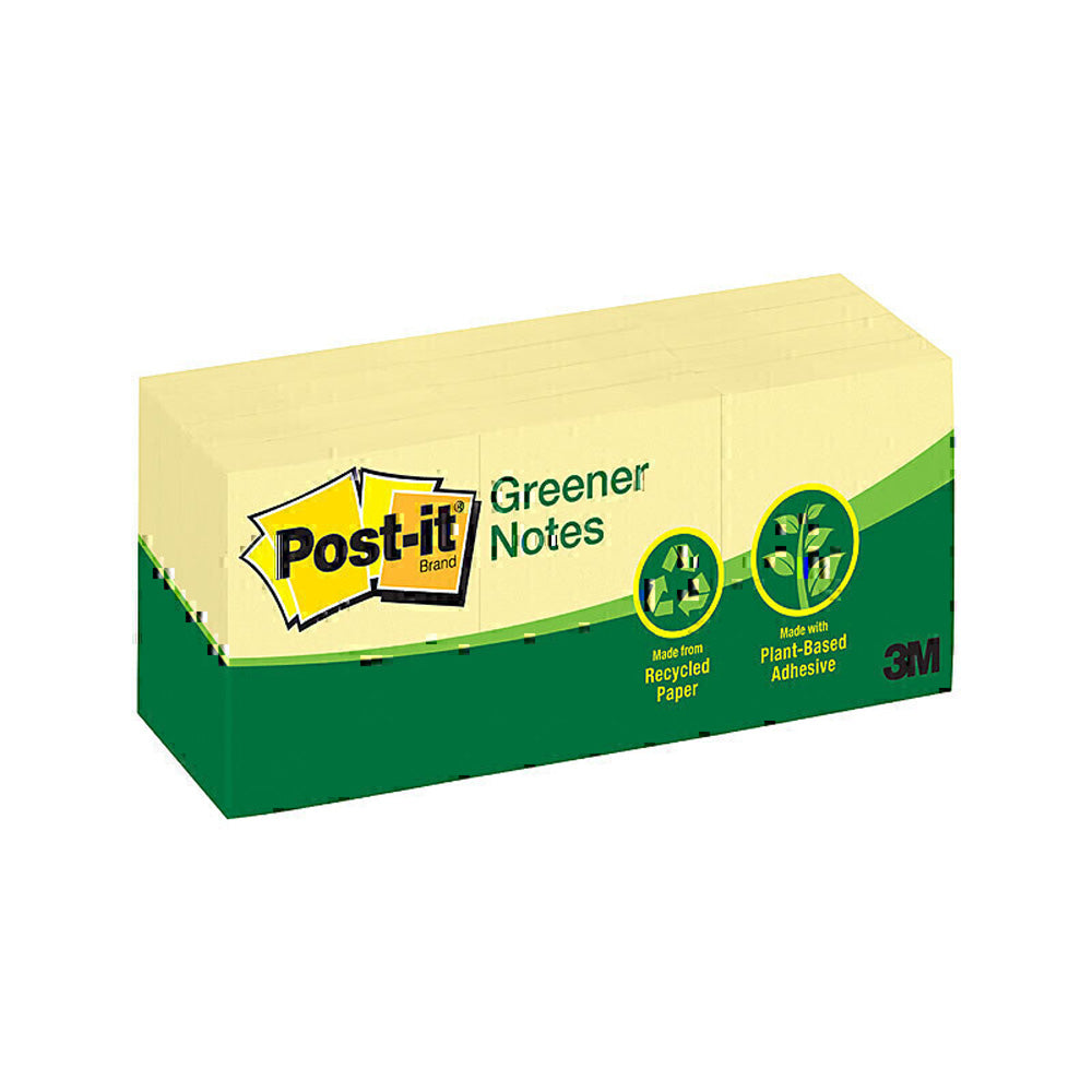 Post-it Greener Notes 12pk (amarelo canário)