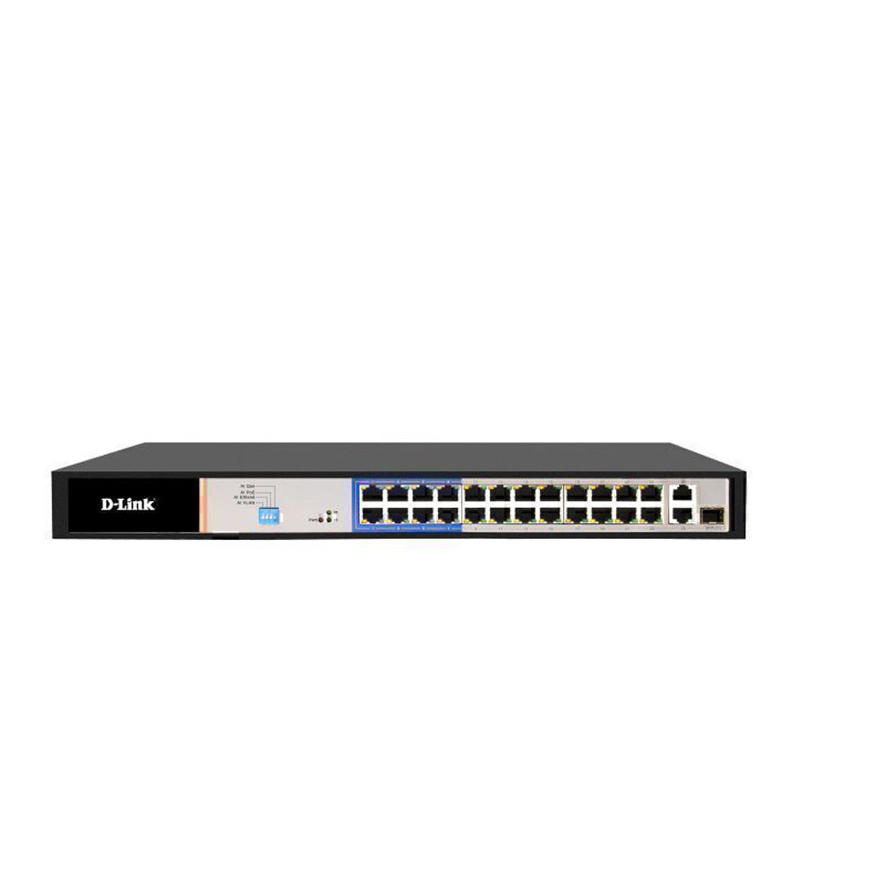 Switch POE D-Link con porta di portata lunga