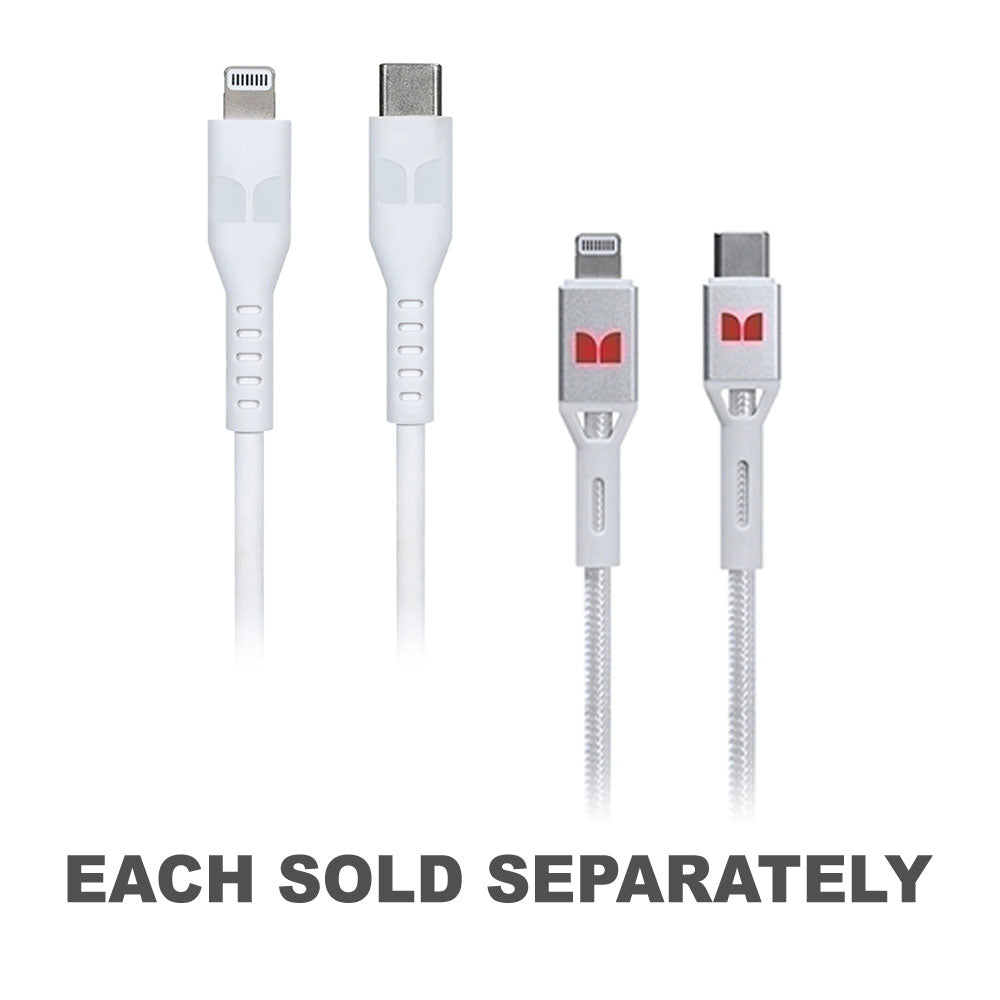 Monster Lightning to USB-C Cable 2m (White)