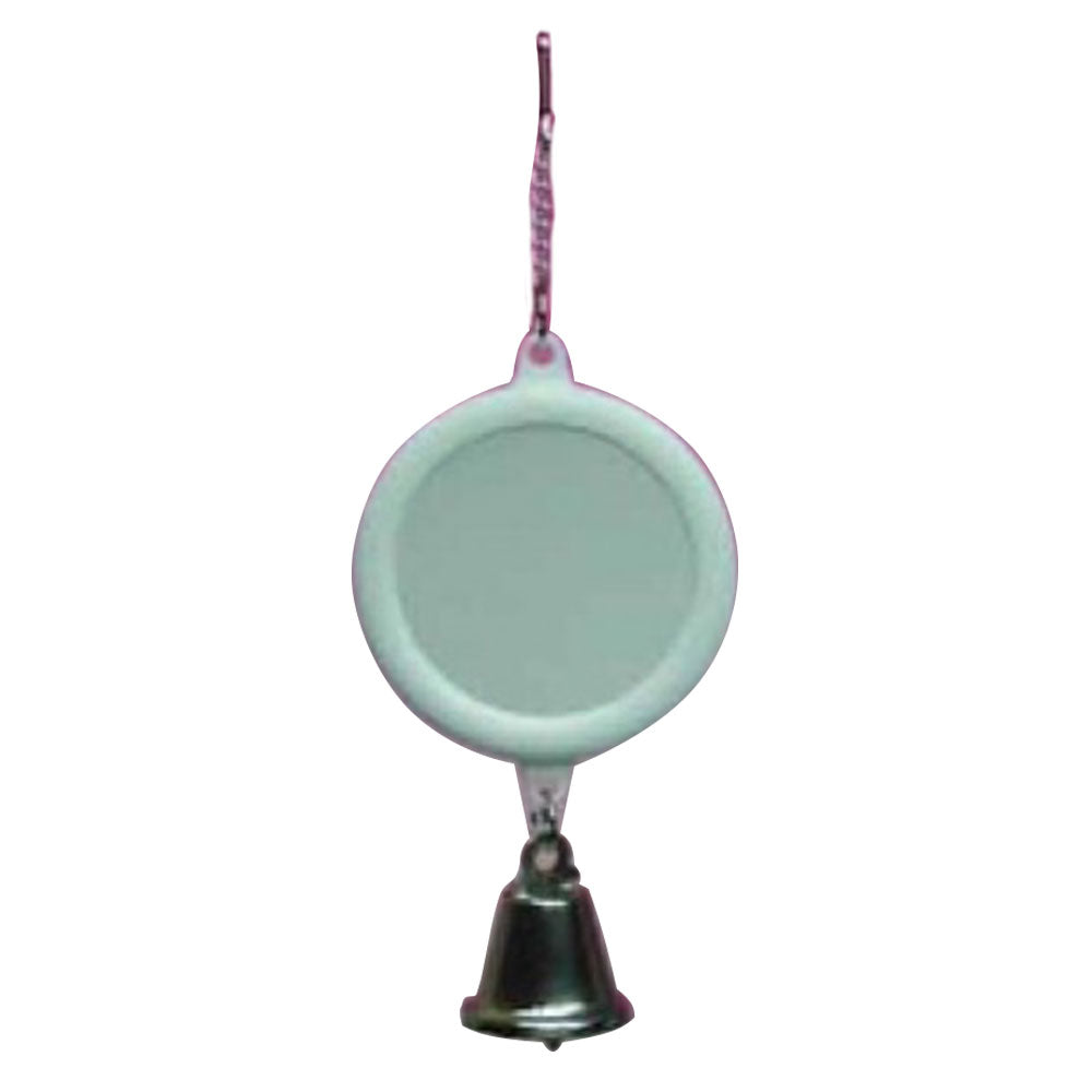 Elite Pet Round Mirror mit Glockenvogelspielzeug