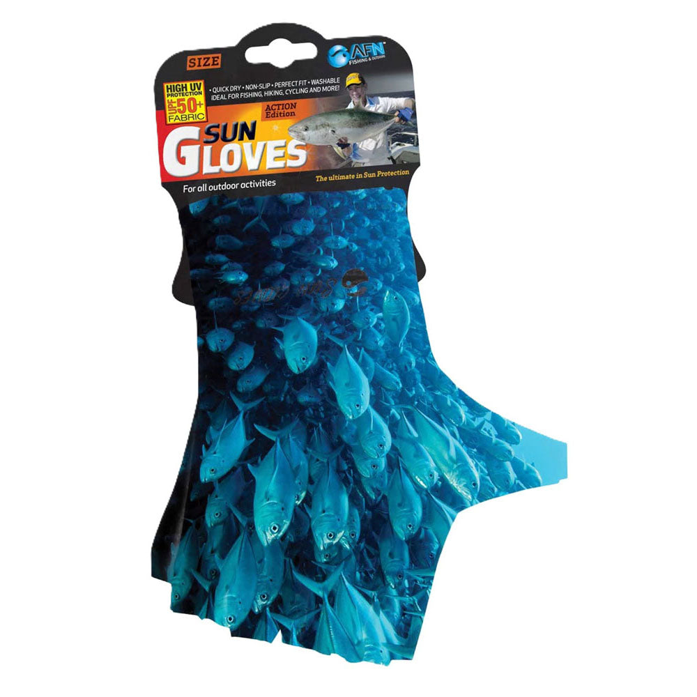 Kids Fish School Sun Glove (blå)