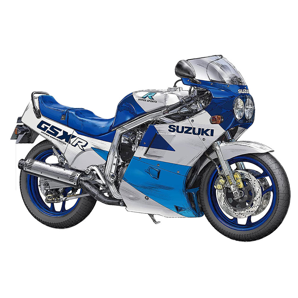 Hasegawa Suzuki GSX-R750 1/12 Scale Car Model (Blue/White)