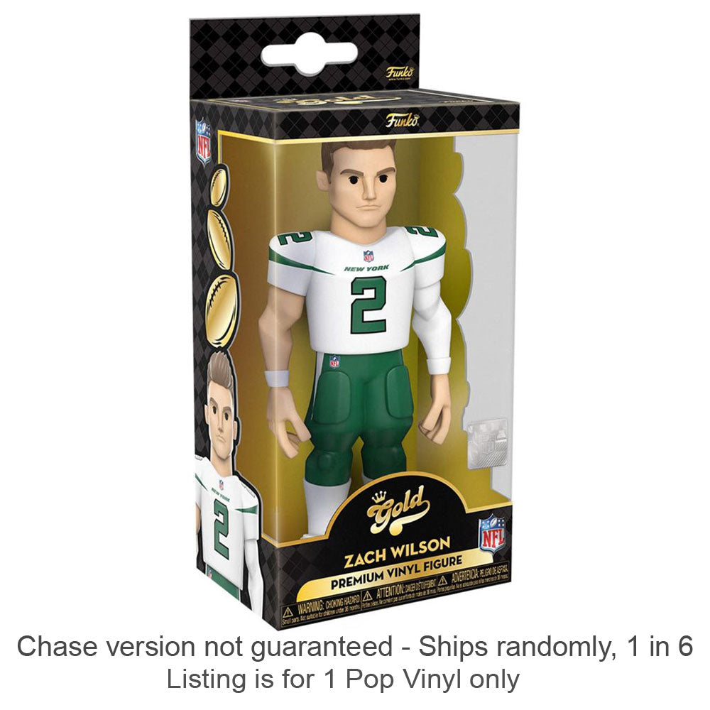 NFL: NY Jets Zach Wilson Vinyl Gold Chase Ships 1 en 6