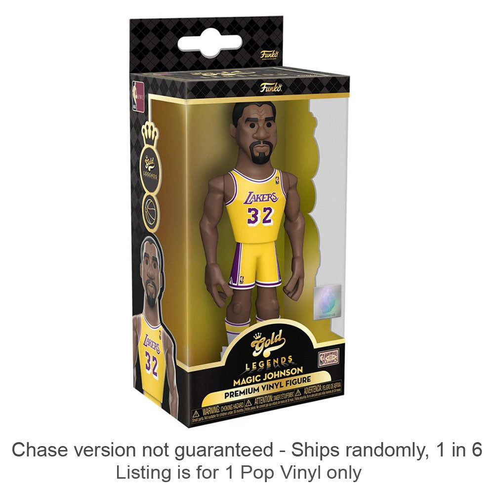 NBA Legends: Magic Johnson 5" Vinyl Gold Chase Ships 1 in 6