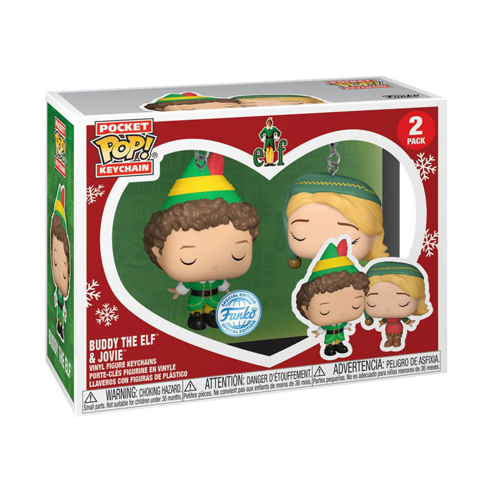 Elf Buddy & Jovie US Exclusive Pop! Keychain 2-Pack