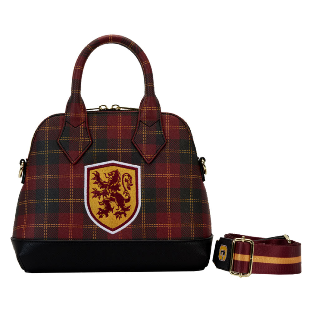 Hogwarts House Patch Varsity Plaid Crossbody Bolse