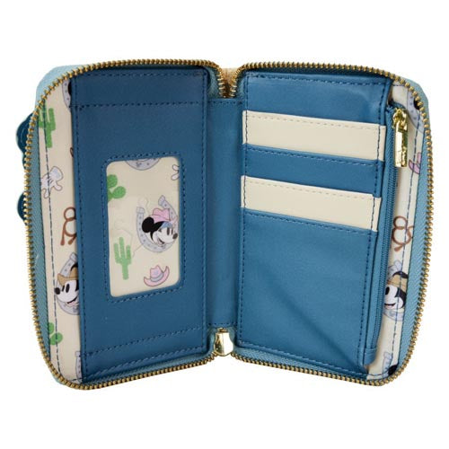 Disney Western Mickey & Minnie Zip Around Wallet