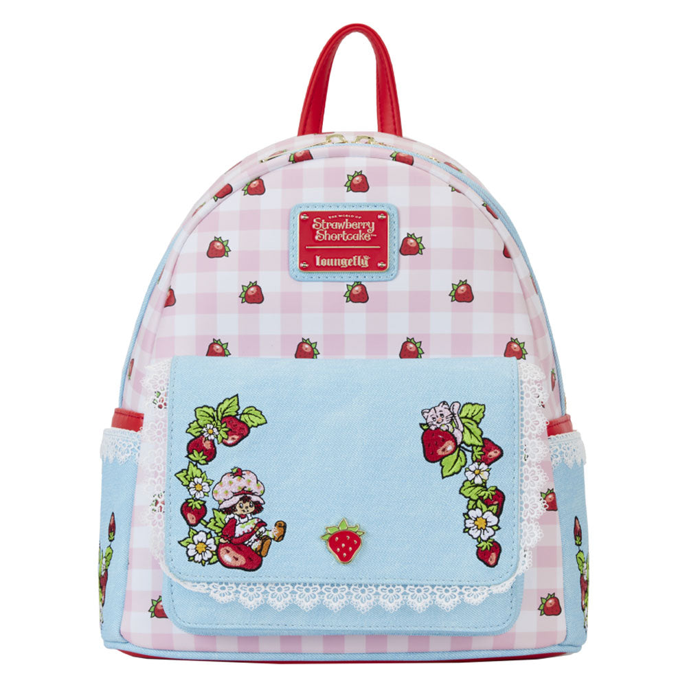 Strawberry Shortcake Denim Pocket Mini Backpack