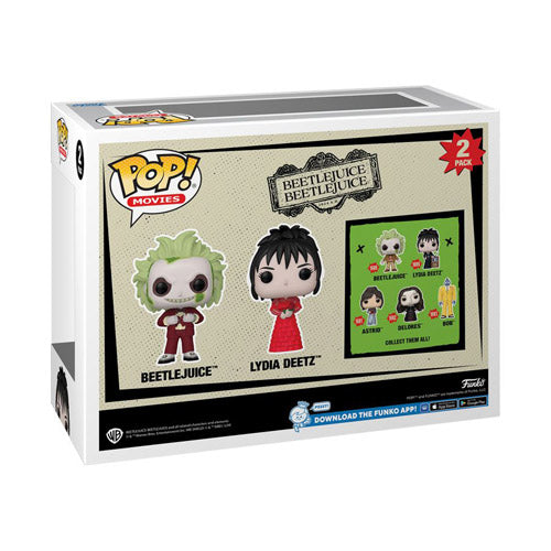 Beetlejuice & Lydia Deetz Pop! Vinyl 2-Pack