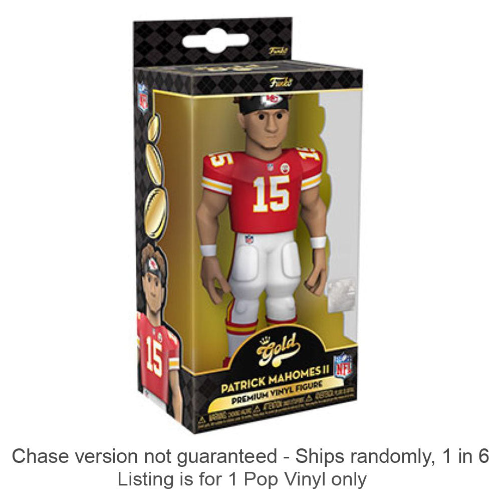 NFL Patrick Mahomes Vinyl Gold Chase skibe 1 ud af 6