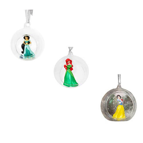 Disney Princess Christmas 3D Glass Bauble