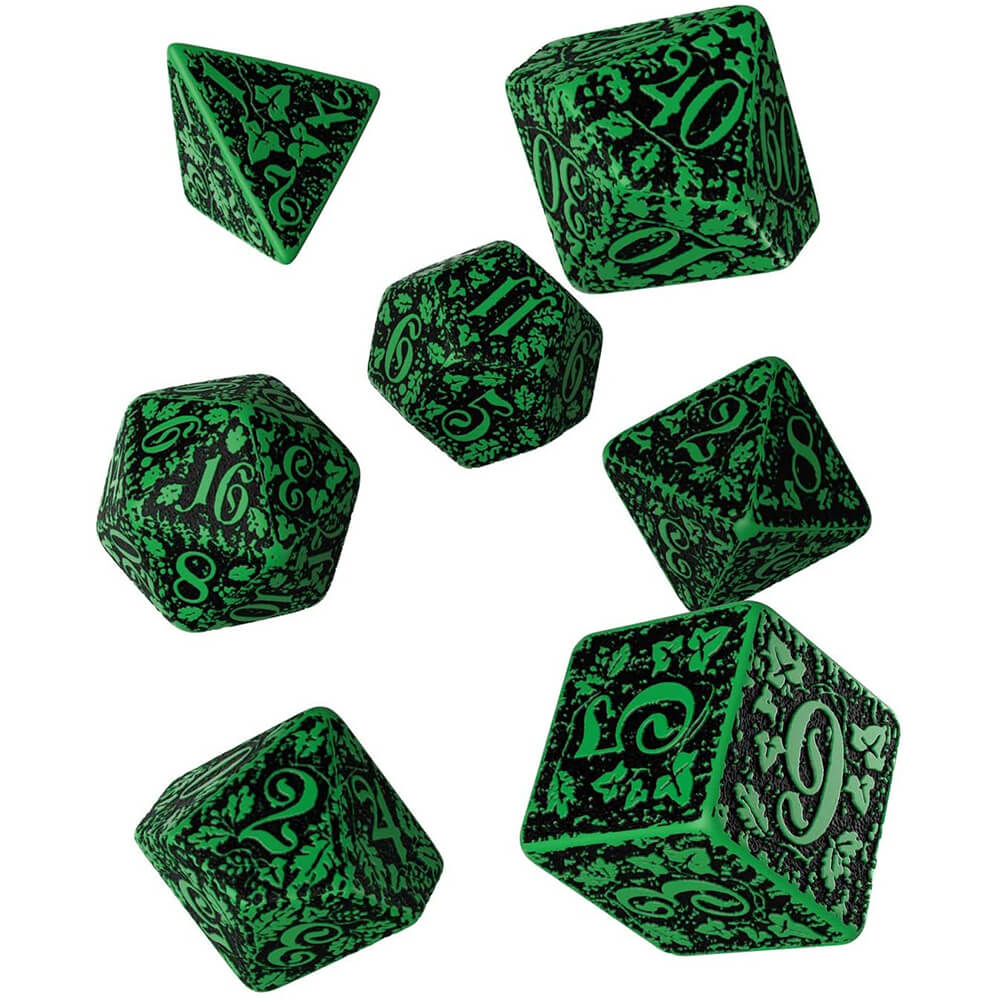 Q Atelier Forest 3D Dice Ensemble de 7