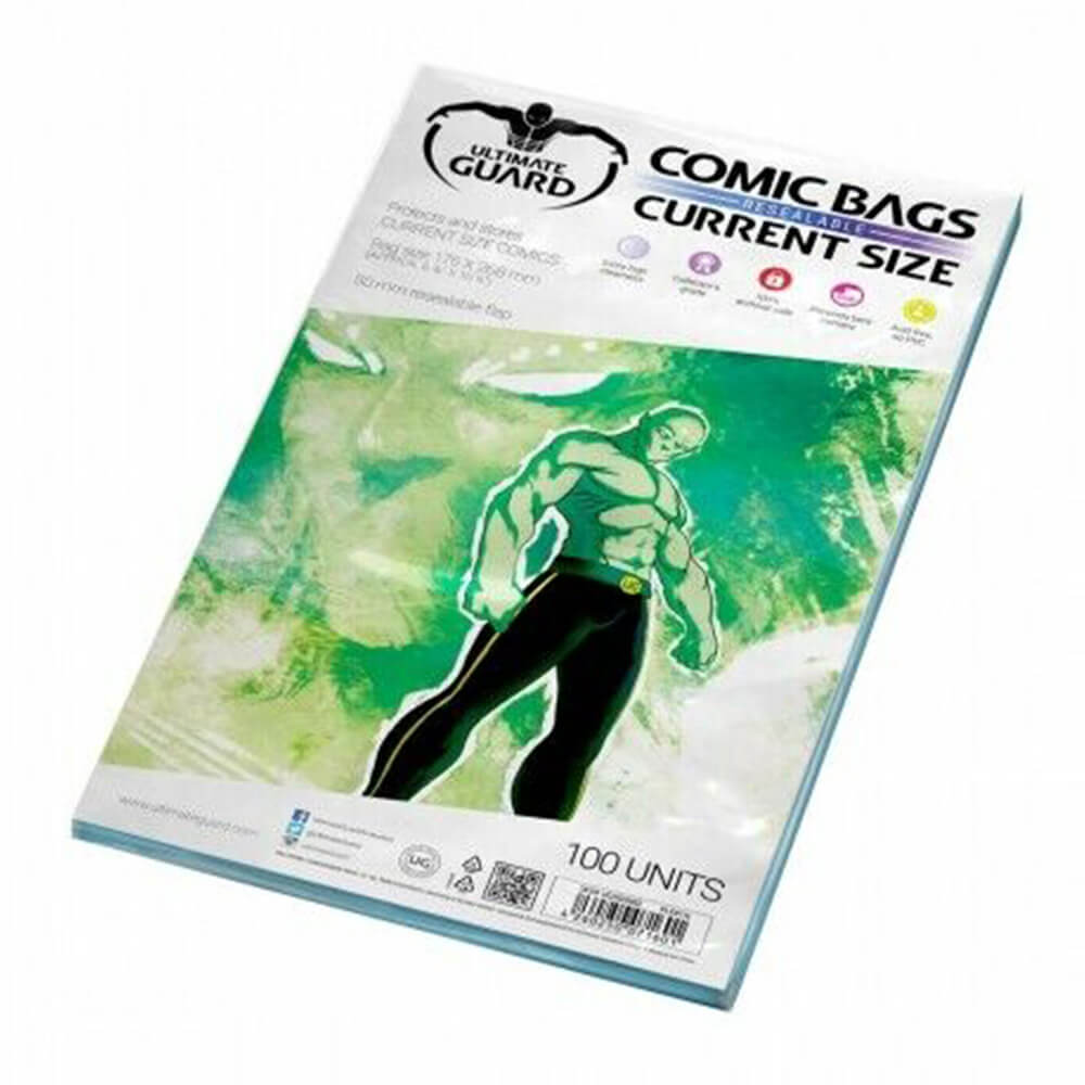 Ultimate Guard Comic Bags återförslutningsbara 100pk