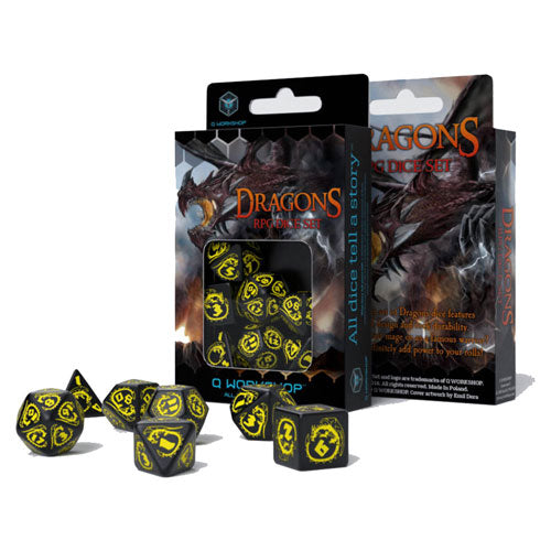 Q Workshop Dragons RPG Dice (Set of 7)