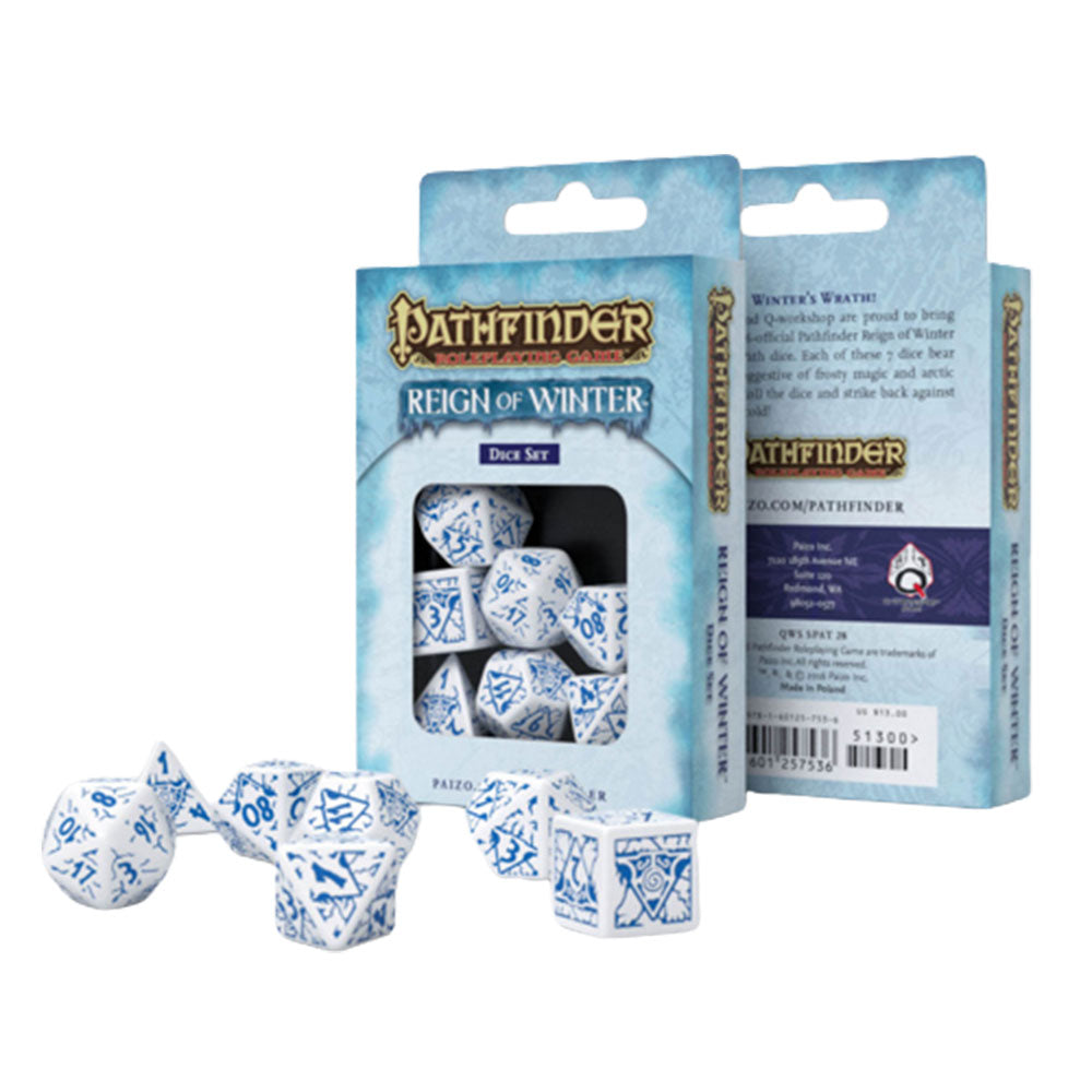 Q Atelier Pathfinder Dice (ensemble de 7)