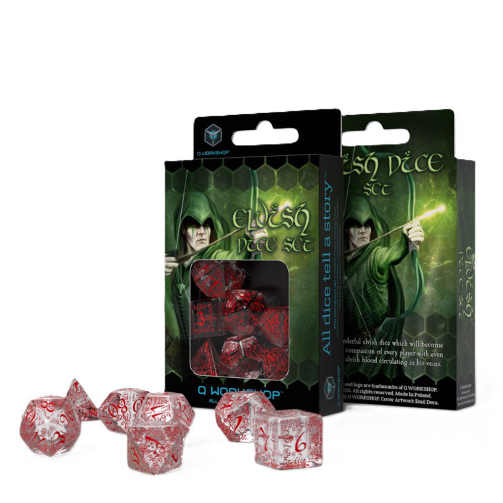 Q warsztaty Elvish Dice Set 7pcs