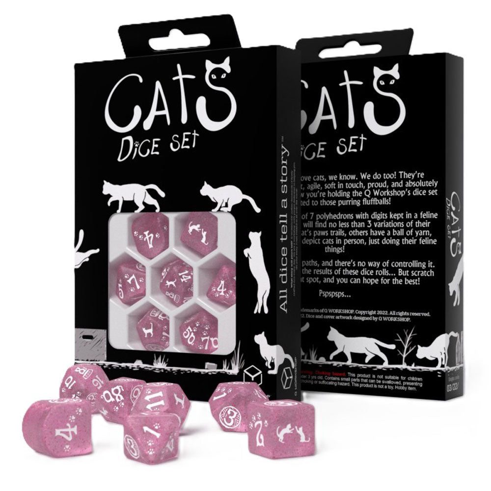 Q Workshop Cats Modern Dice Set 7PCS