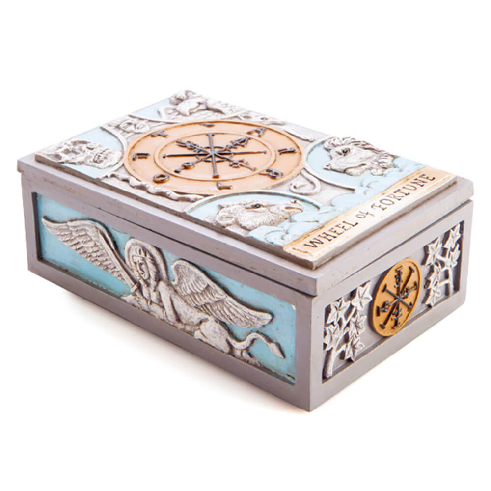 Lujosa caja de tarot de polyresin