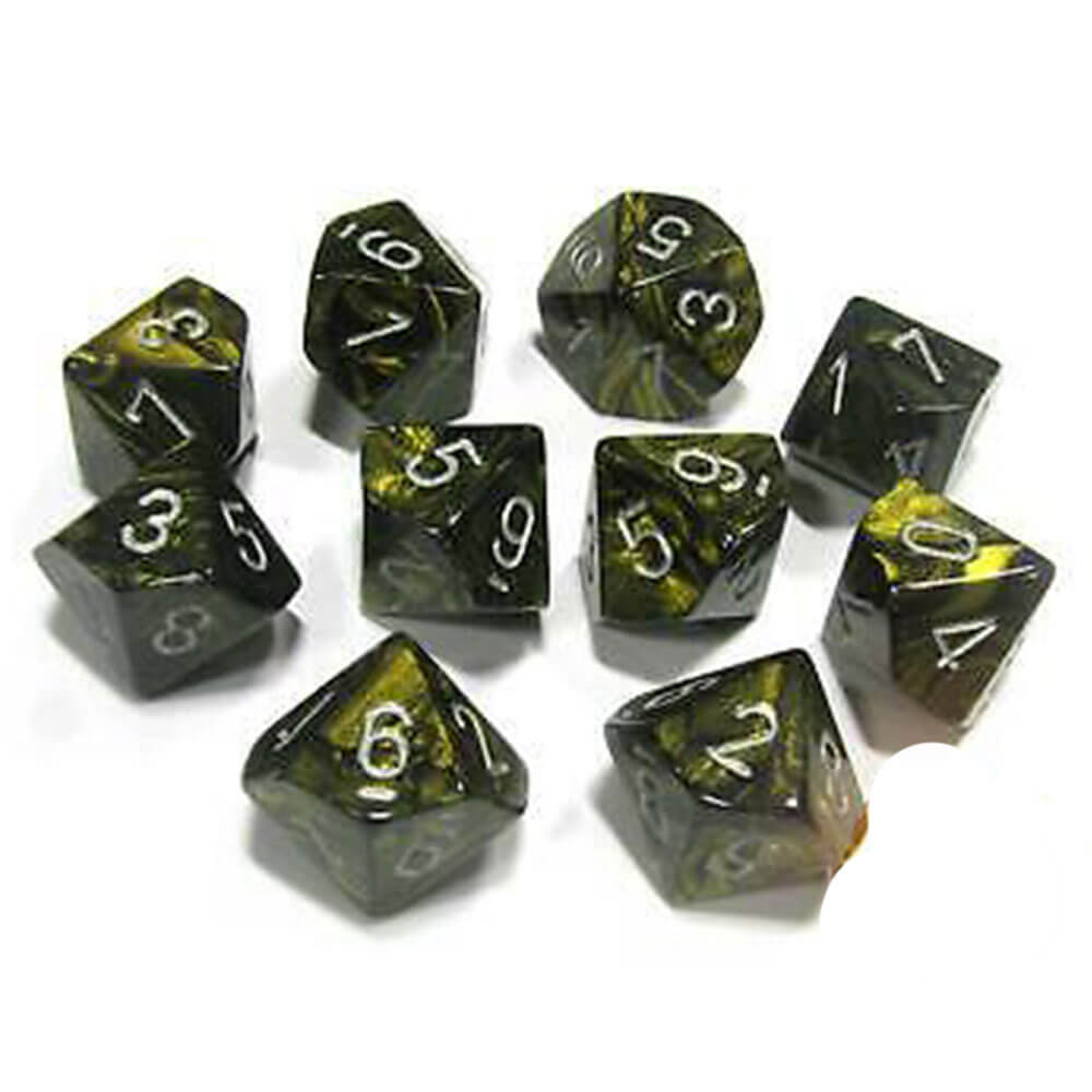 CHESSEX D10 Conjunto poliédrico de 10 mortes