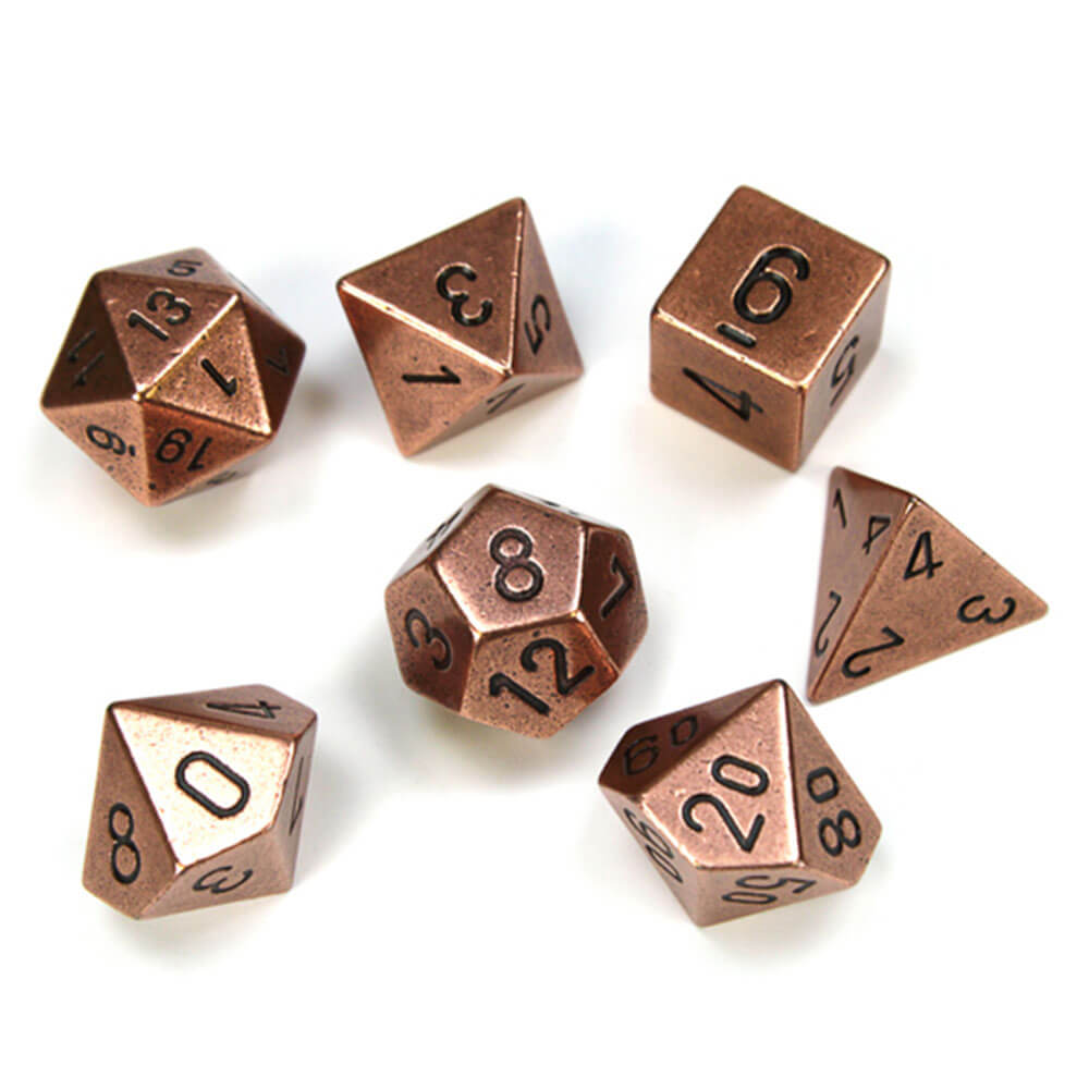 Chessex Polyhedral 7-Die Metal Set