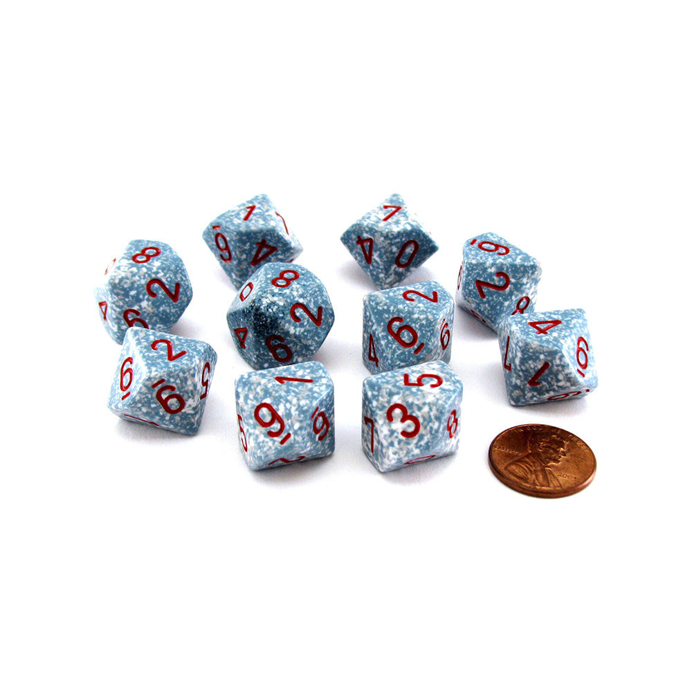 Dados poliédricos de Chessex D10 (pacote de 10)