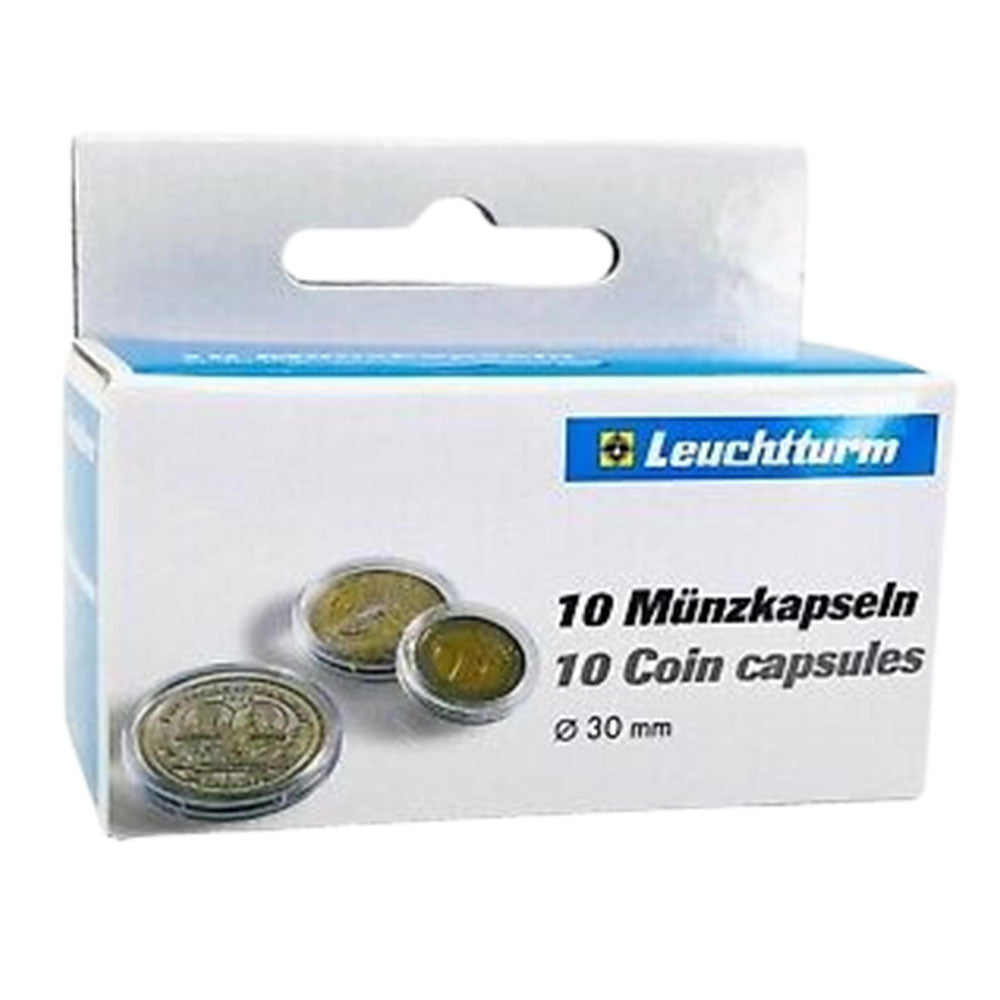 Leuchtturm Coin Capsules 10pk（サイズ30-39から）