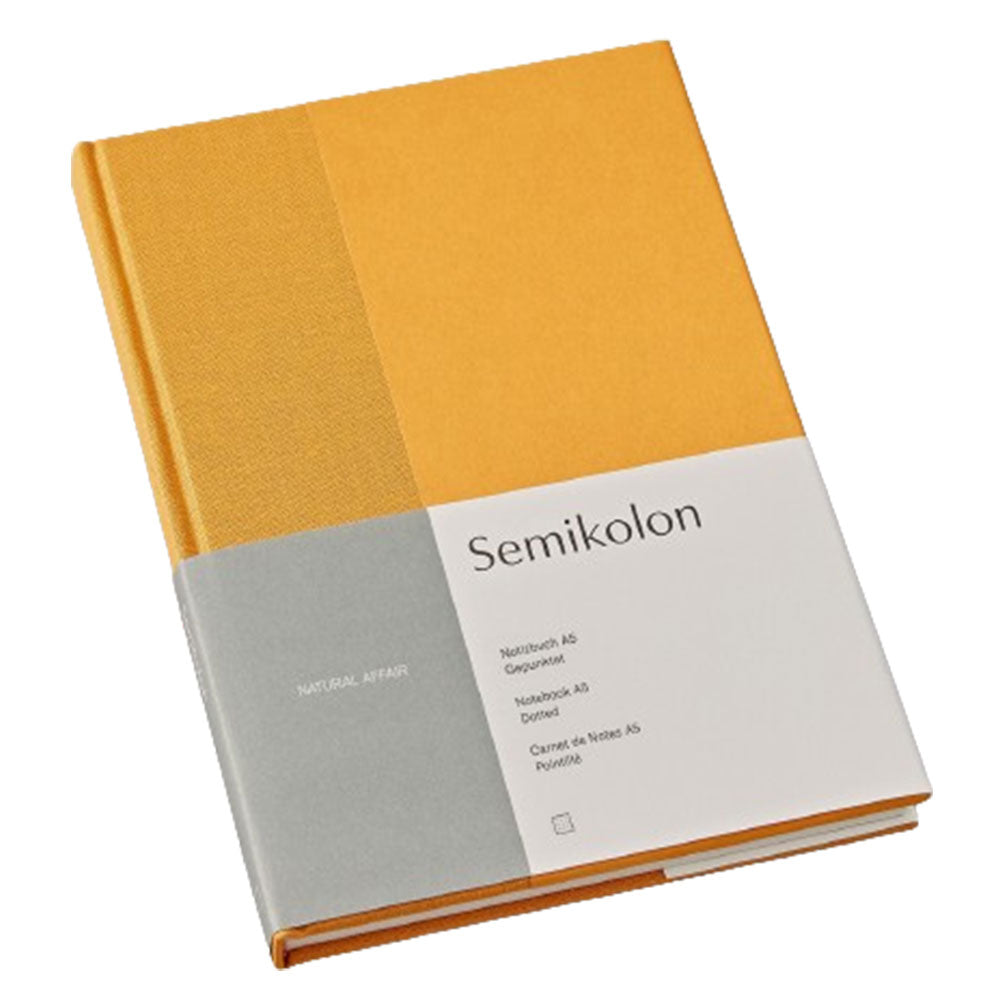 Semikolon prikkede A5 -notebook