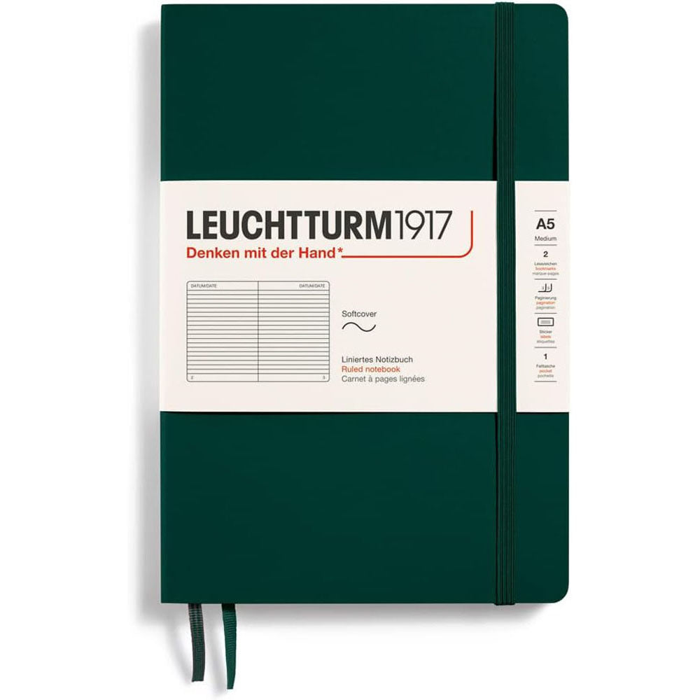 Leuchtturm softcover styrede notebook A5