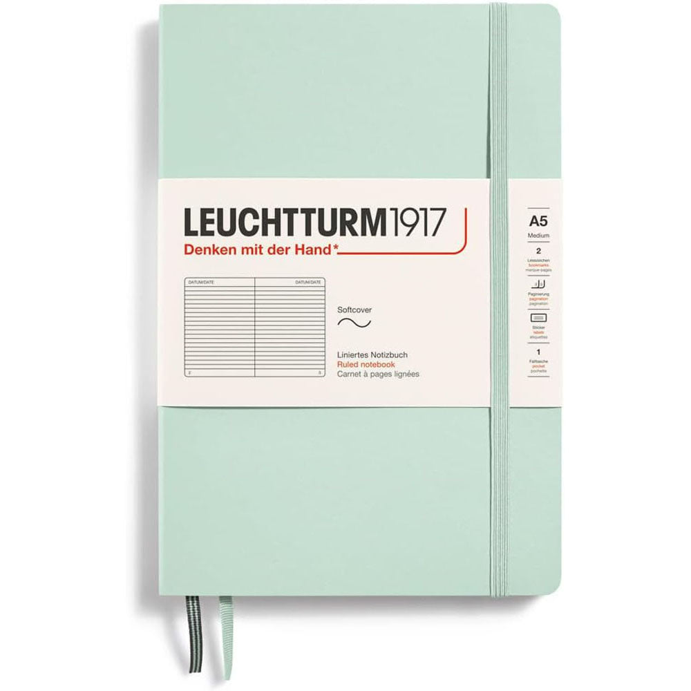 Leuchtturm softcover styrede notebook A5