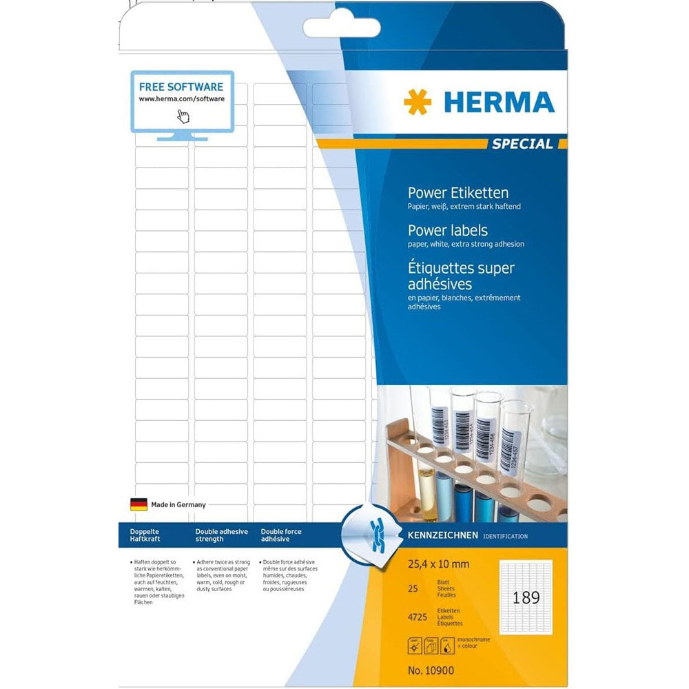 Herma Power Labels A4 25pc